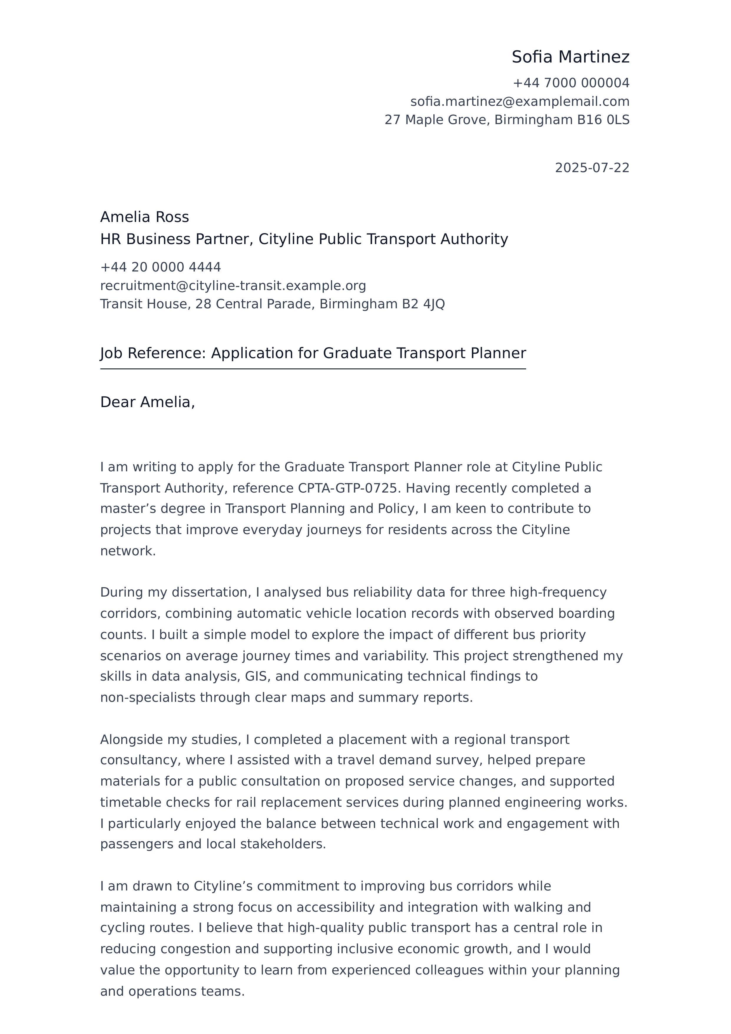 Cover Letter category of templates